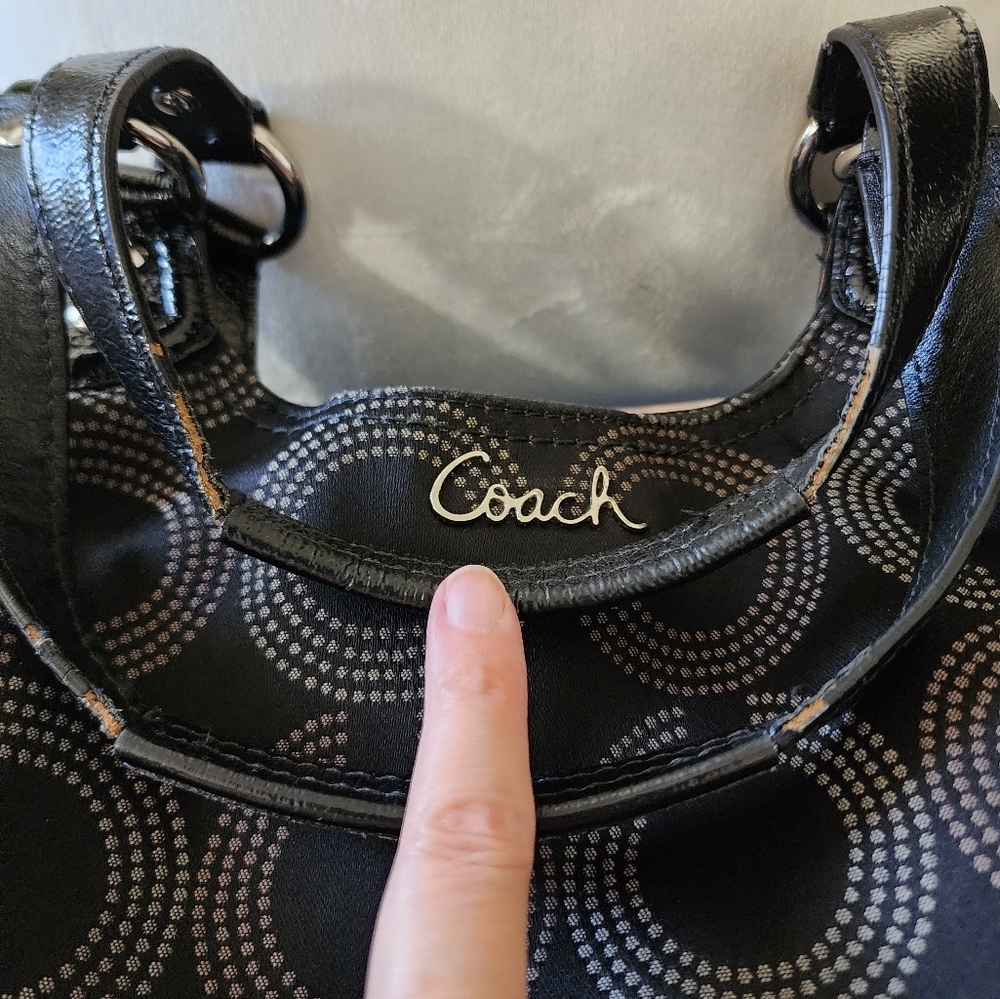 Preowned Coach satchel Black - Picture 3 of 13